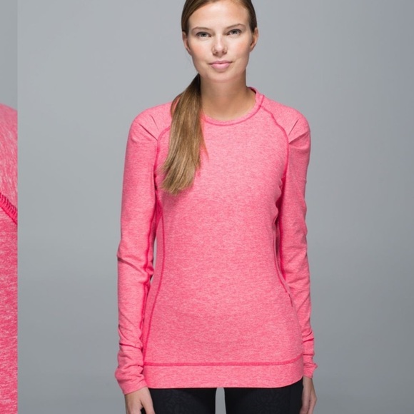 LULULEMON| Think fast Long sleeve* Heathered boom juice | size 8 - Picture 2 of 11